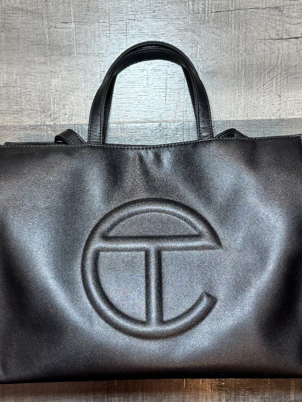 Authentic Medium Telfar Shopping Tote Bag + Bag Insert - Black